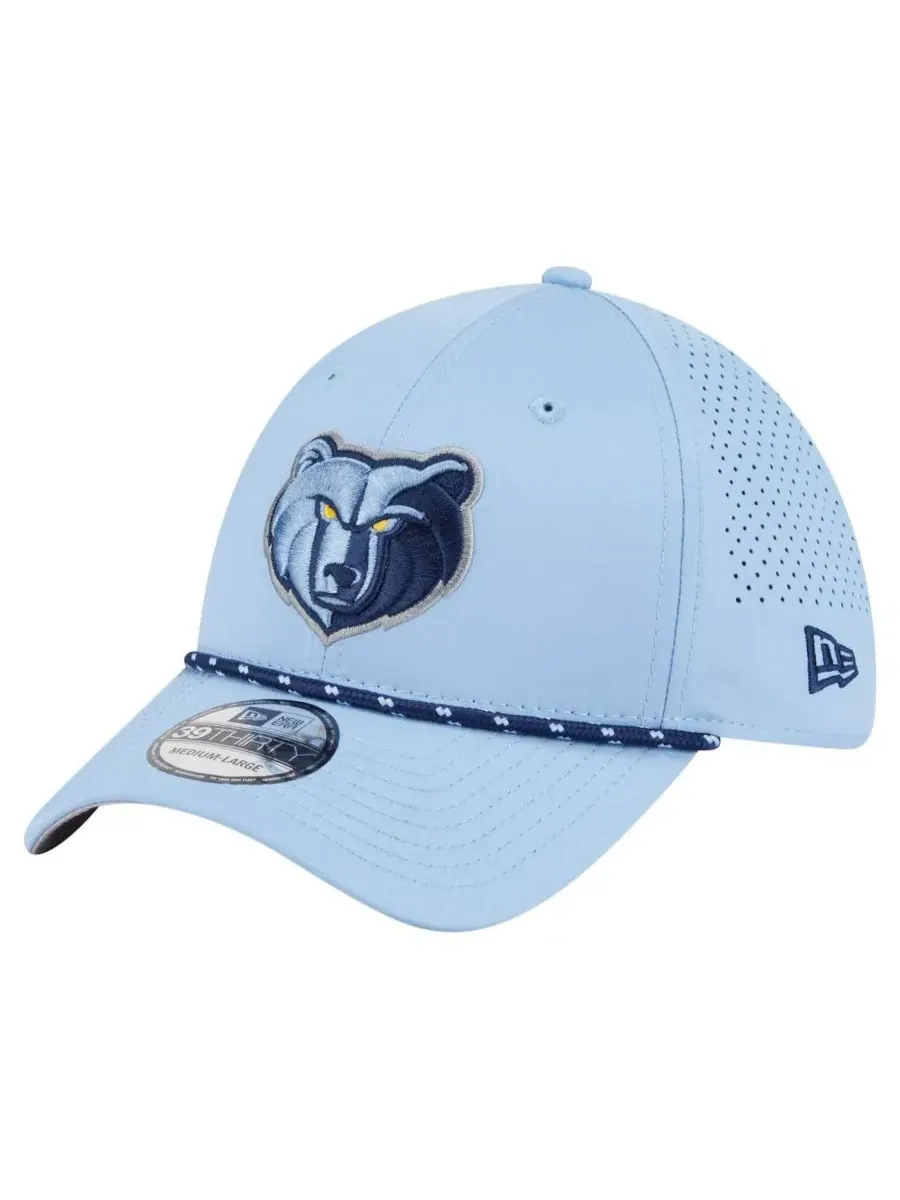 New Era Мужская светло-голубая бейсболка Memphis Grizzlies Featherweight Poly Rope Flex 39Thirty — изображение 1 из 5
