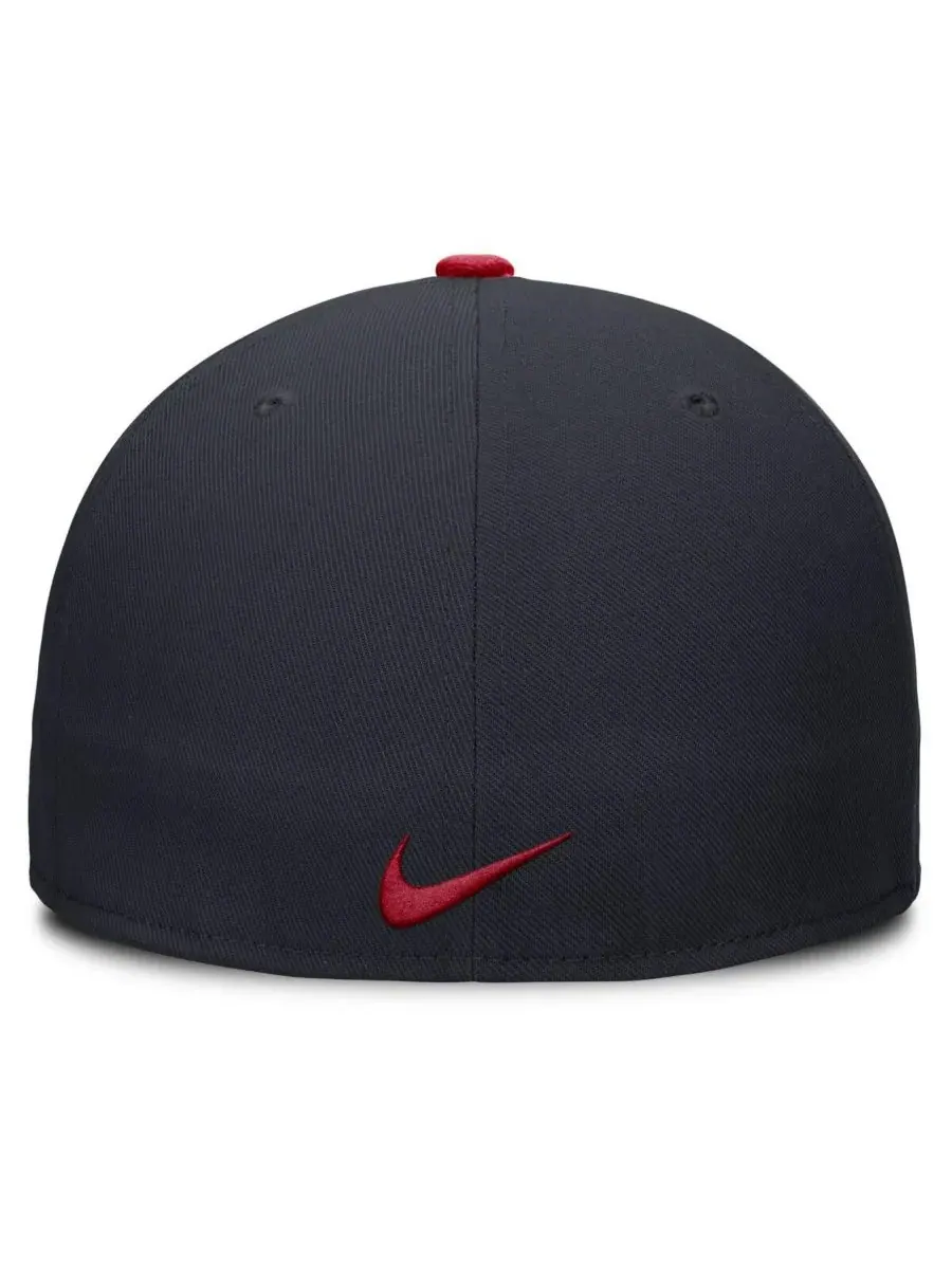 Nike Мужская темно-синяя бейсболка Boston Red Sox True Performance Fitted Hat — изображение 2 из 4, темно-синий