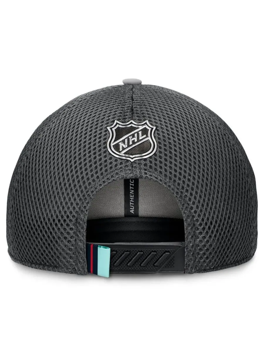 Fanatics Мужская серая бейсболка Seattle Kraken Authentic Pro Home Ice Trucker с регулируемым — изображение 4 из 5, серый