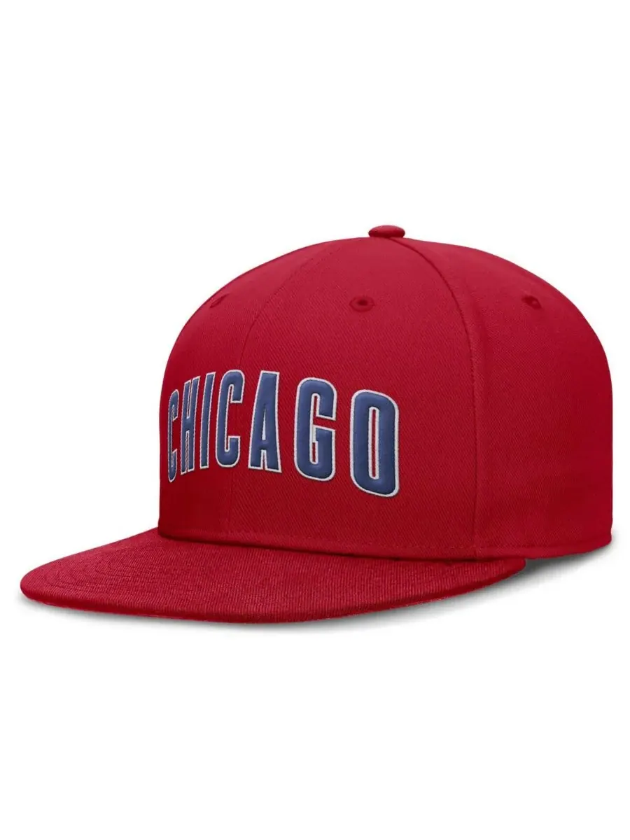 Nike Мужская красная бейсболка Chicago Cubs True Performance Fitted Hat — изображение 1 из 4, красный