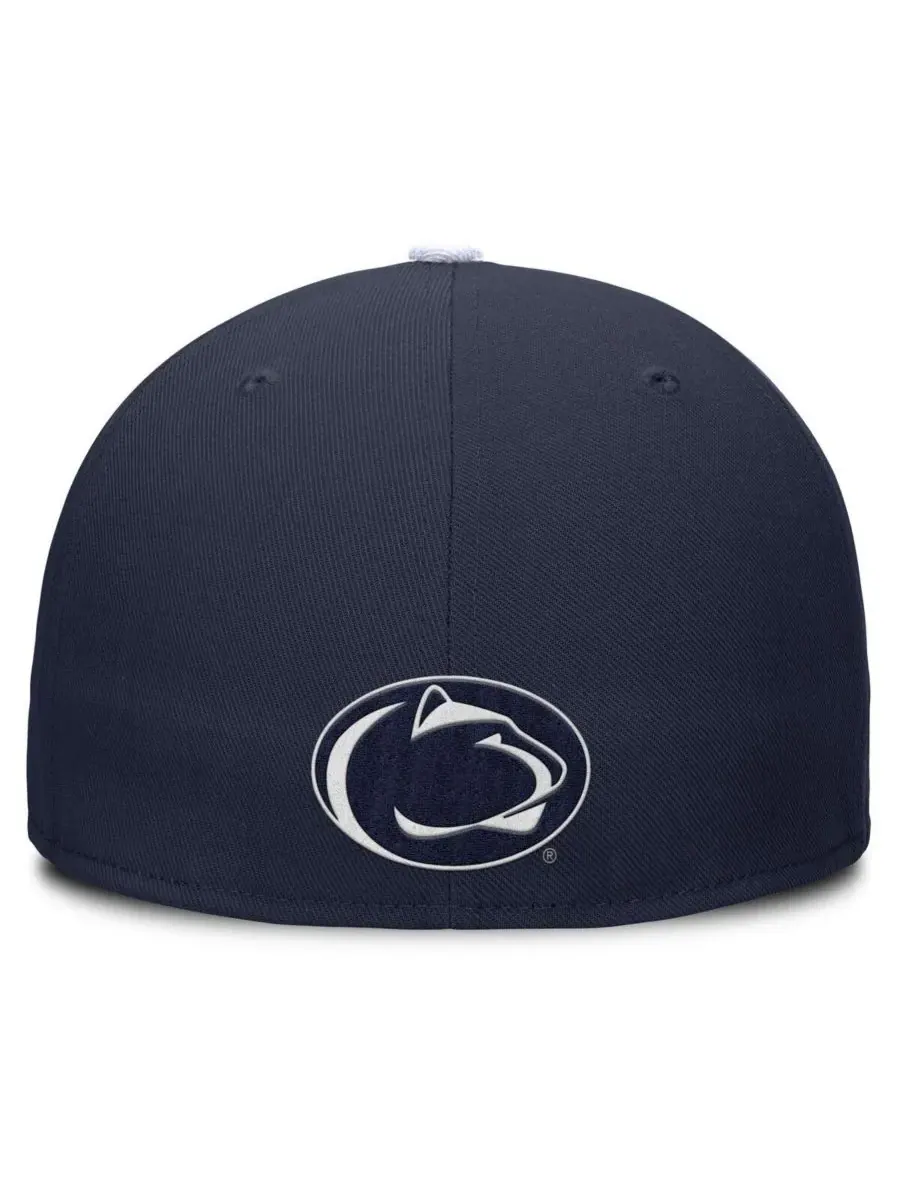 Nike Мужская двухцветная бейсболка Penn State Nittany Lions Primetime Performance Fitted Hat — изображение 2 из 4