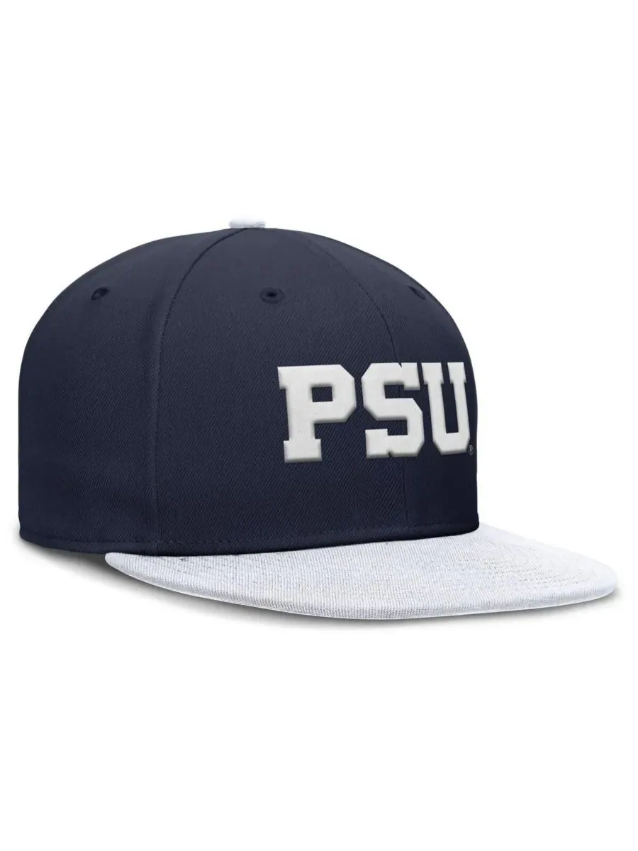 Nike Мужская двухцветная бейсболка Penn State Nittany Lions Primetime Performance Fitted Hat — изображение 3 из 4