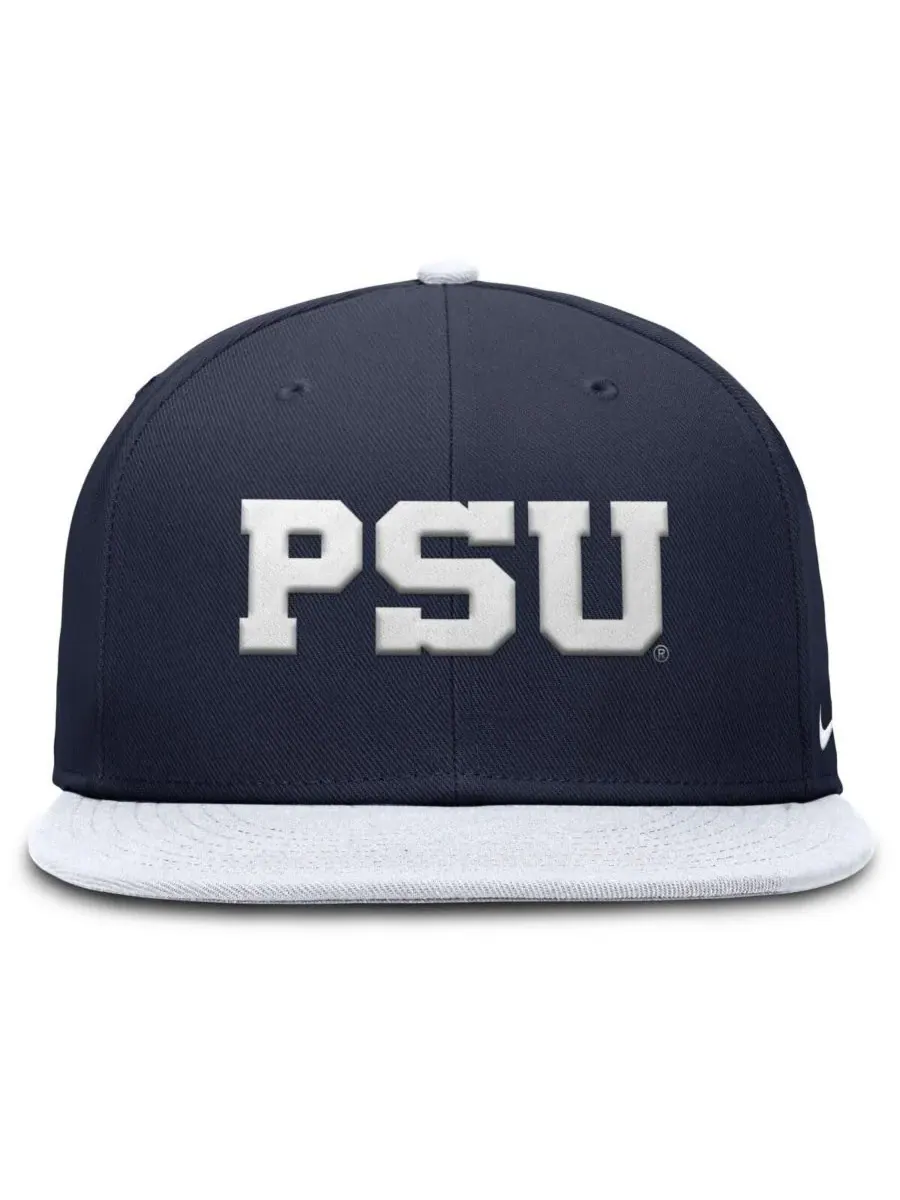 Nike Мужская двухцветная бейсболка Penn State Nittany Lions Primetime Performance Fitted Hat — изображение 4 из 4