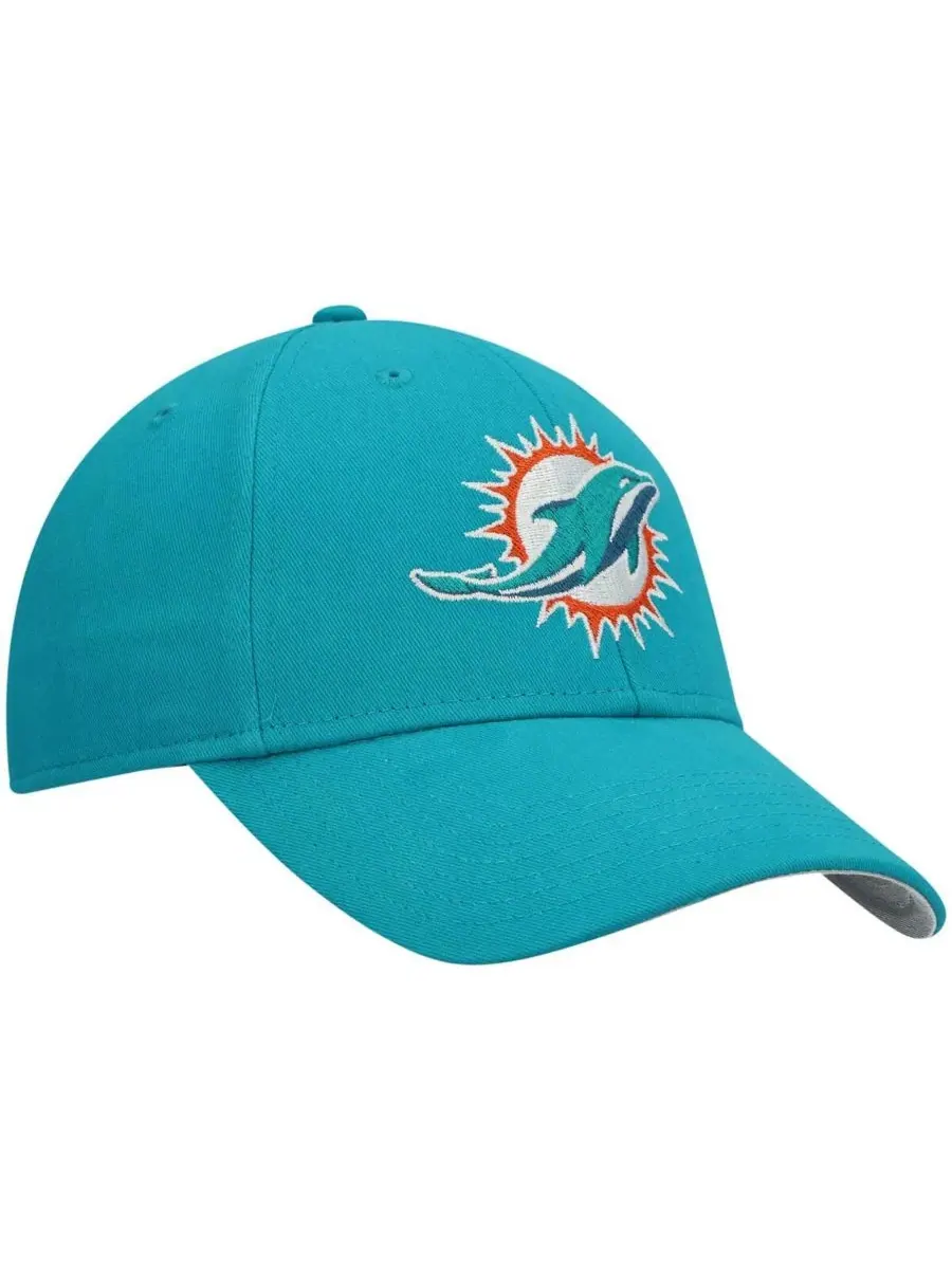 Детская регулируемая кепка Aqua Miami Dolphins Basic MVP '47 Brand — изображение 3 из 4, голубой