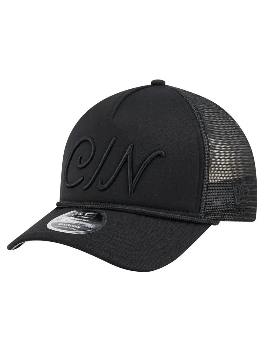 New Era Мужская черная регулируемая бейсболка Cincinnati Reds City Initial 9FORTY A-Frame M-Crown — изображение 1 из 4
