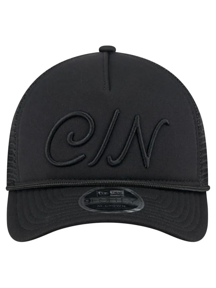 New Era Мужская черная регулируемая бейсболка Cincinnati Reds City Initial 9FORTY A-Frame M-Crown — изображение 2 из 4