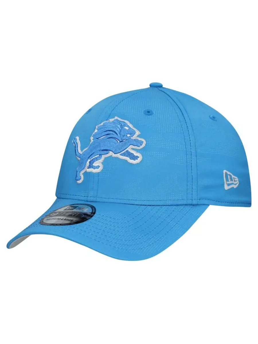 New Era Мужская синяя кепка Detroit Lions в тональном камуфляже 39THIRTY, эластичная посадка — изображение 1 из 4, синий