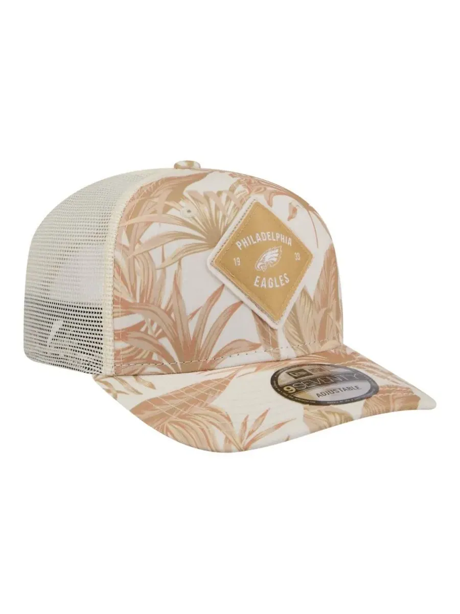 Бейсболка New Era Philadelphia Eagles Tonal Palm 9SEVENTY — изображение 4 из 5, бежевый