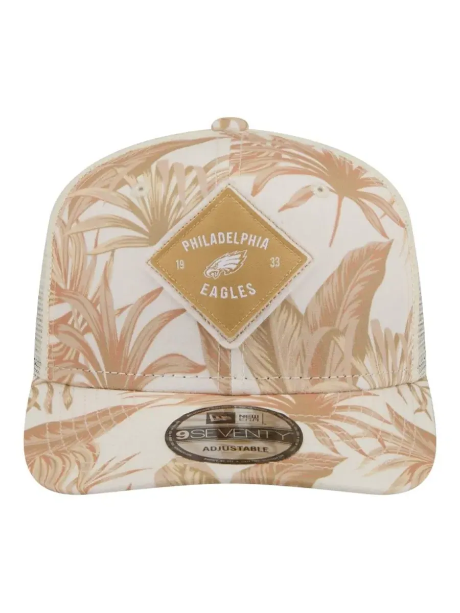 Бейсболка New Era Philadelphia Eagles Tonal Palm 9SEVENTY — изображение 5 из 5, бежевый