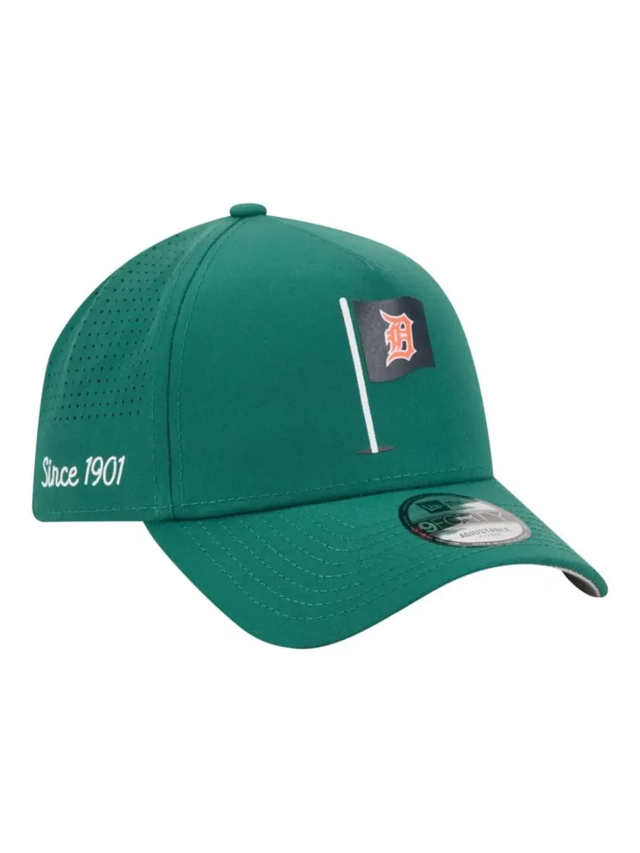 Кепка Detroit Tigers с козырьком New Era — изображение 1 из 5, зеленый