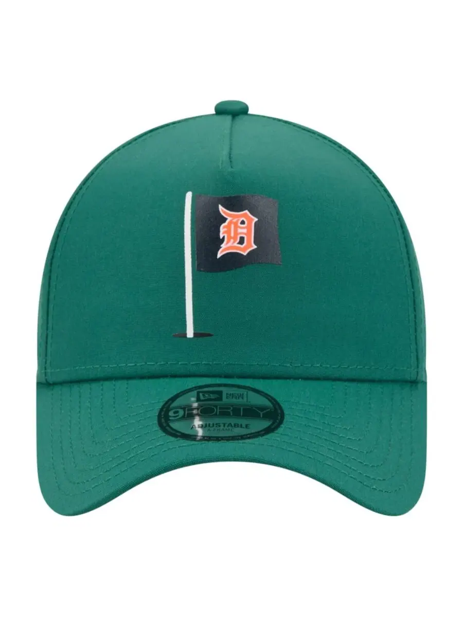Кепка Detroit Tigers с козырьком New Era — изображение 5 из 5, зеленый