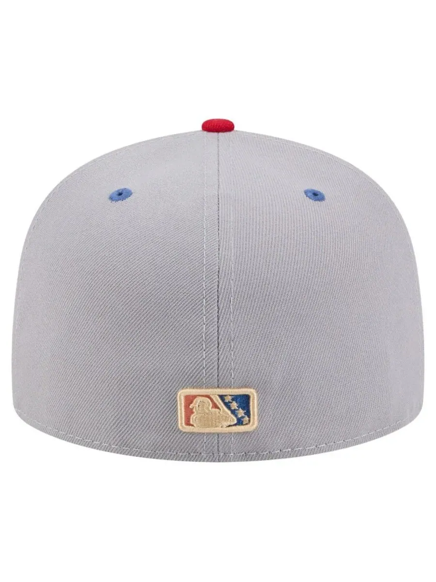 New Era Мужская серо-красная кепка Clearwater Threshers Authentic Collection 59FIFTY — изображение 4 из 4, серый красный