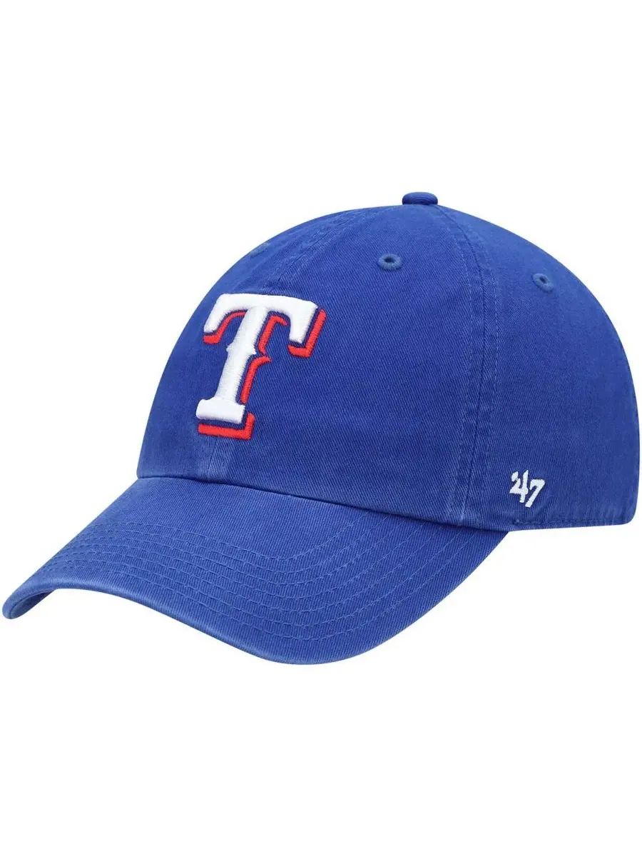 Детская регулируемая кепка с логотипом команды Royal Texas Rangers '47 Brand — изображение 1 из 4, королевский