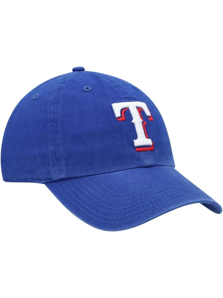 Детская регулируемая кепка с логотипом команды Royal Texas Rangers '47 Brand — изображение 3 из 4, королевский