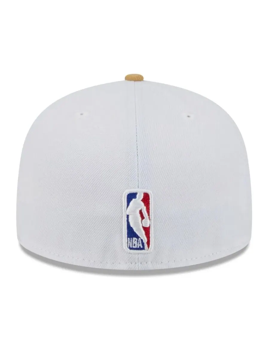 Кепка New Era с вышивкой Boston Celtics, 2025/26 City Edition — изображение 4 из 5, белый золотистый