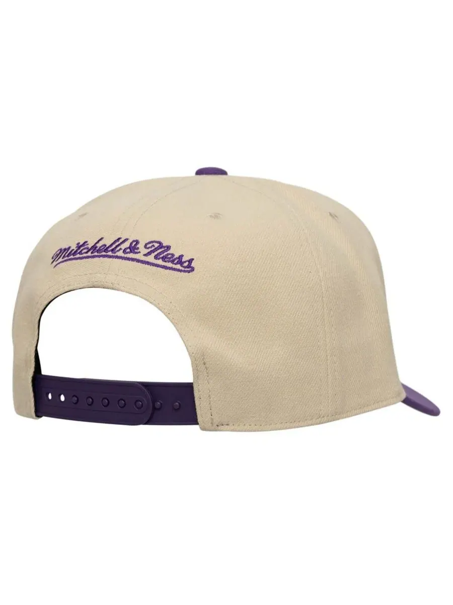 Кепка-снэпбек с вышивкой Orlando City SC Mitchell & Ness — изображение 2 из 2, кремовый фиолетовый