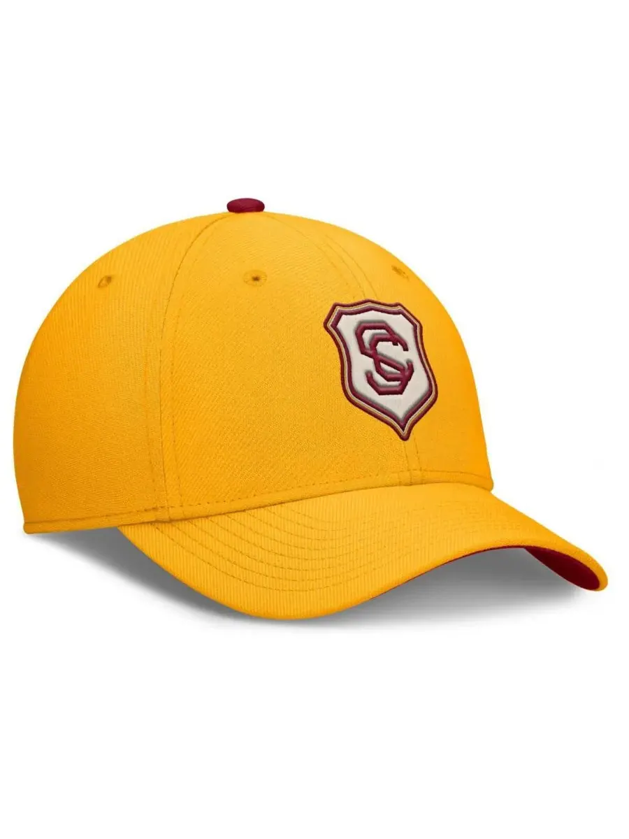 Мужская золотистая кепка USC Trojans Legacy Rise Performance Flex Nike — изображение 3 из 4, золото