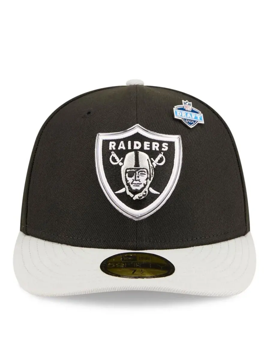 Кепка New Era 59FIFTY с козырьком, модель 2026 NFL Draft — изображение 2 из 5, черный серебристый