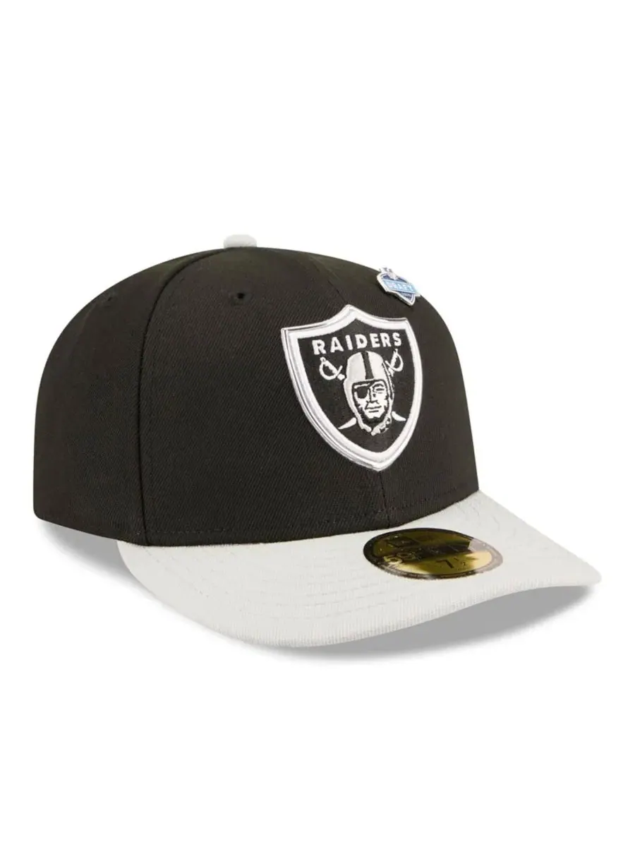 Кепка New Era 59FIFTY с козырьком, модель 2026 NFL Draft — изображение 3 из 5, черный серебристый