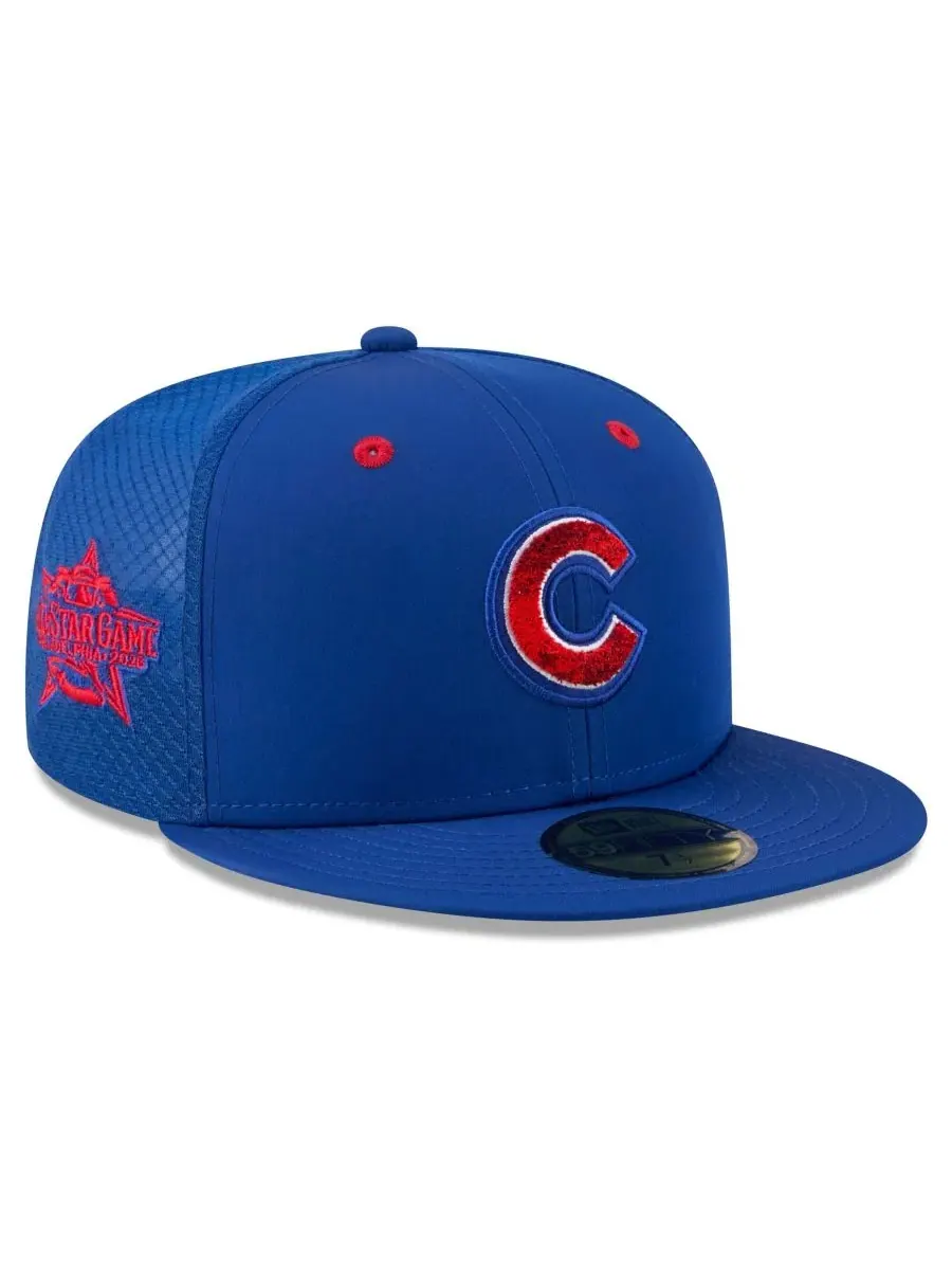 Бейсболка New Era с вышивкой Chicago Cubs — изображение 1 из 5, королевский