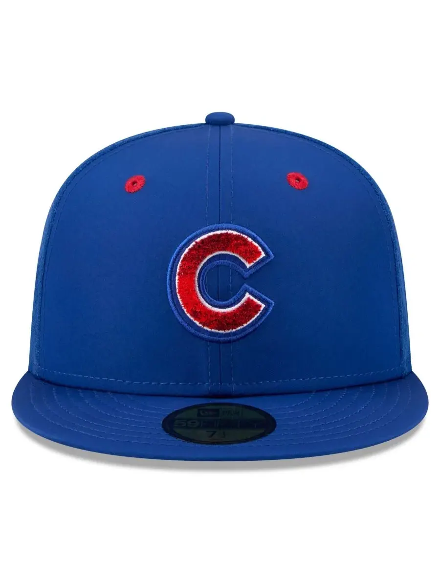 Бейсболка New Era с вышивкой Chicago Cubs — изображение 2 из 5, королевский