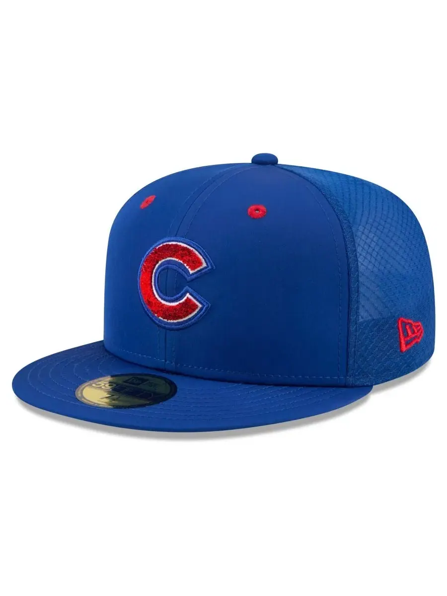 Бейсболка New Era с вышивкой Chicago Cubs — изображение 3 из 5, королевский