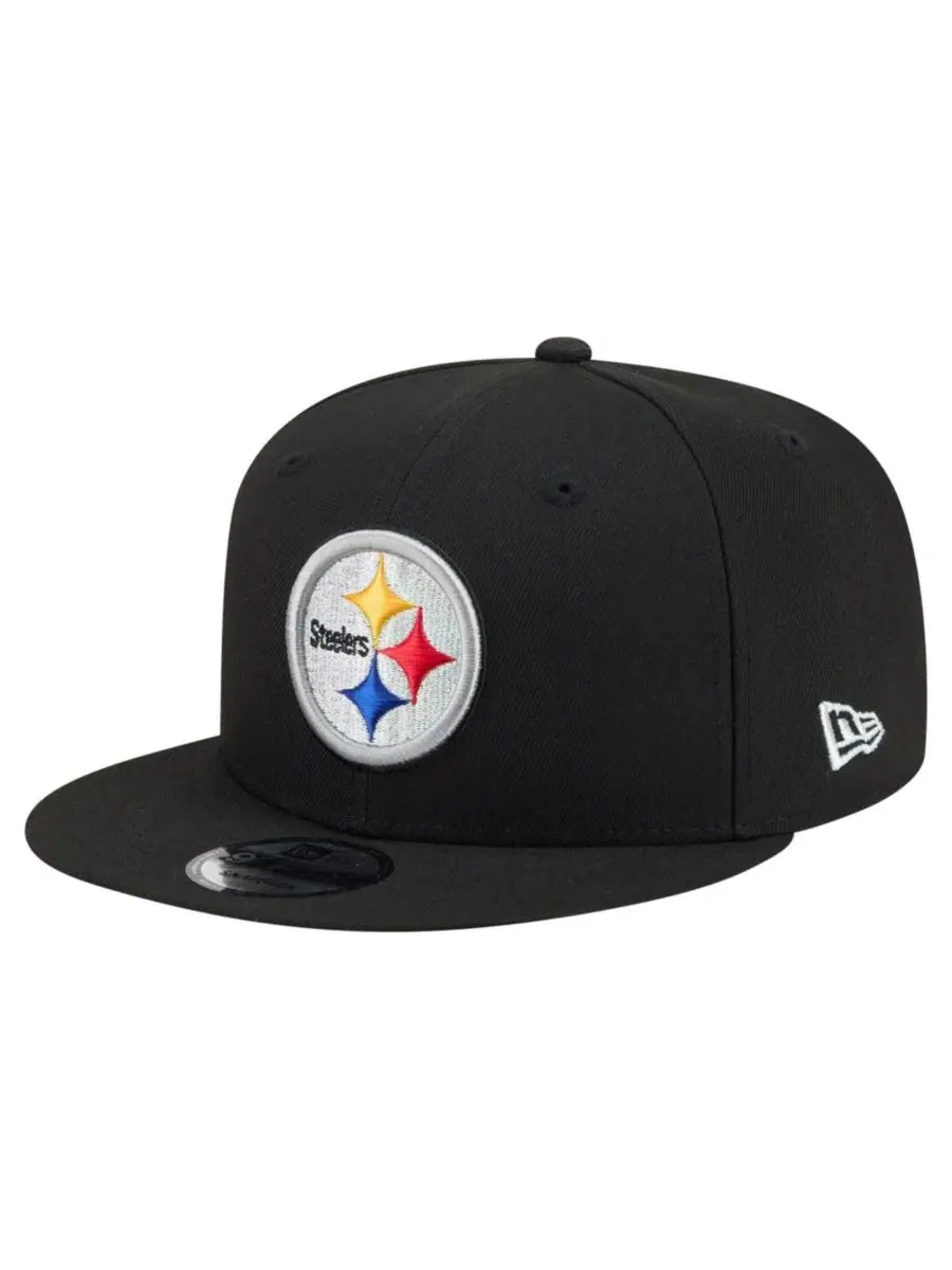 Кепка-снапбек с вышитым логотипом Pittsburgh Steelers 9FIFTY New Era — изображение 1 из 5, черный