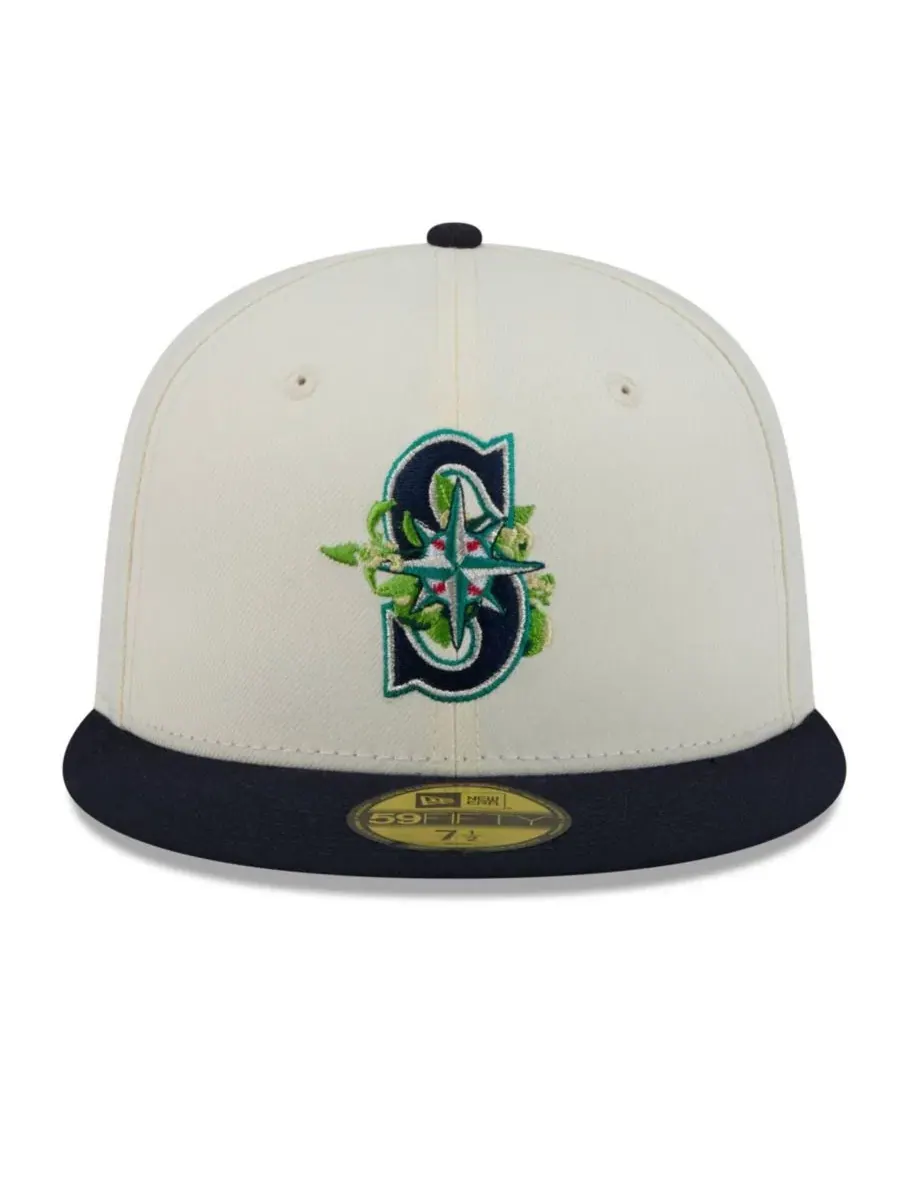 Кепка с вышивкой Blossom 59FIFTY New Era — изображение 2 из 7, белый темно-синий