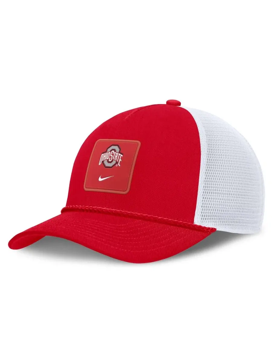 Кепка-тракер с принтом Ohio State Buckeyes 2026 On-Field Gameday Rope Trucker Nike — изображение 1 из 4, белый