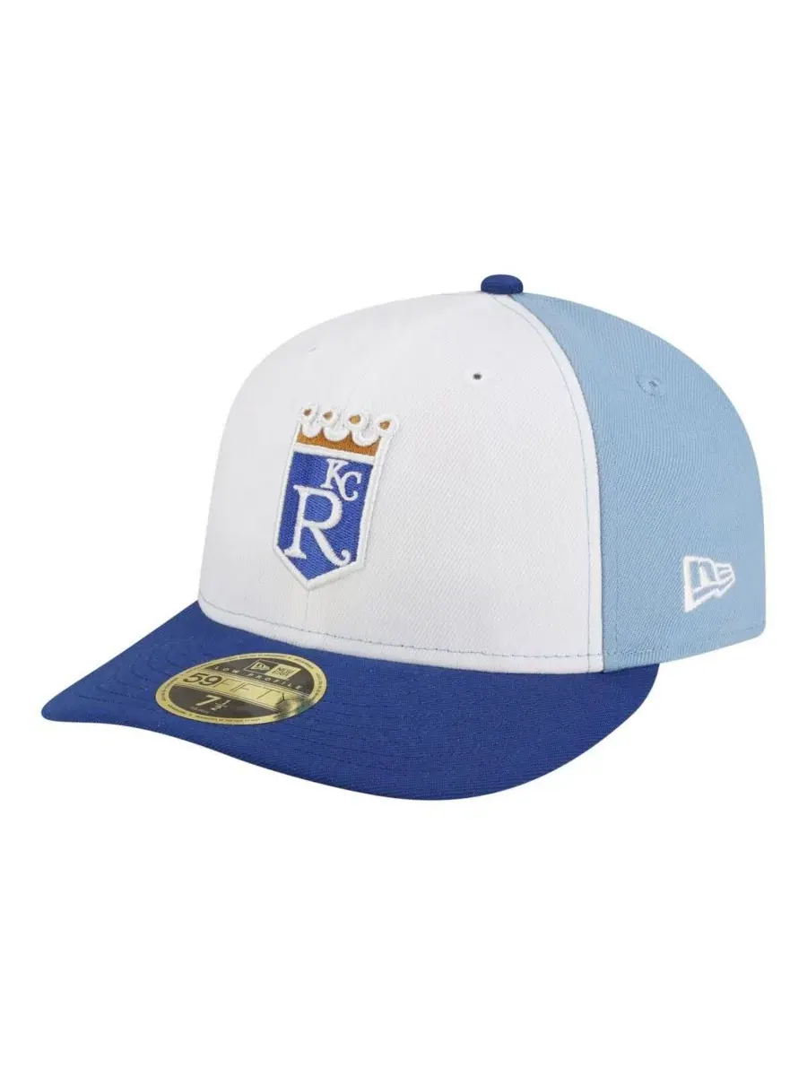 Бейсболка с вышитым логотипом Kansas City Royals New Era — изображение 1 из 4, белый синий