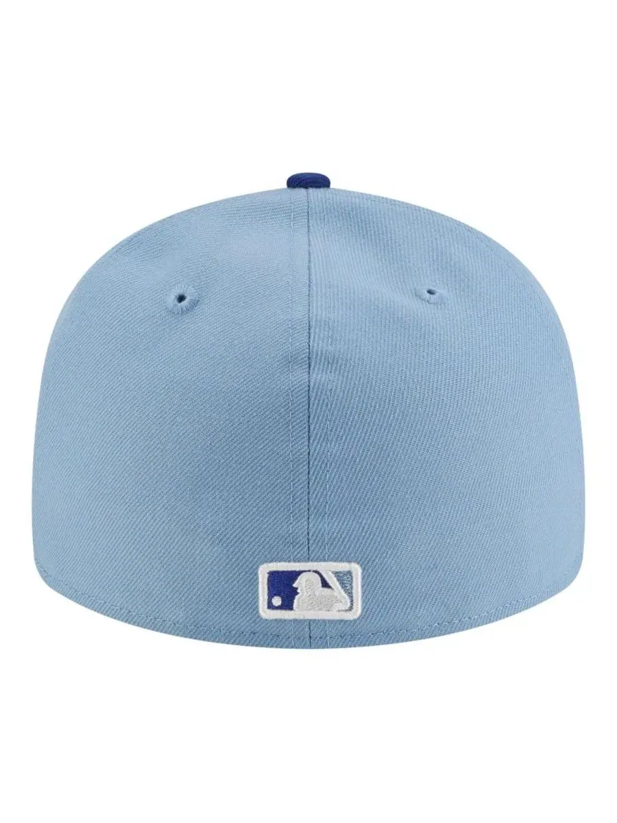 Бейсболка с вышитым логотипом Kansas City Royals New Era — изображение 4 из 4, белый синий