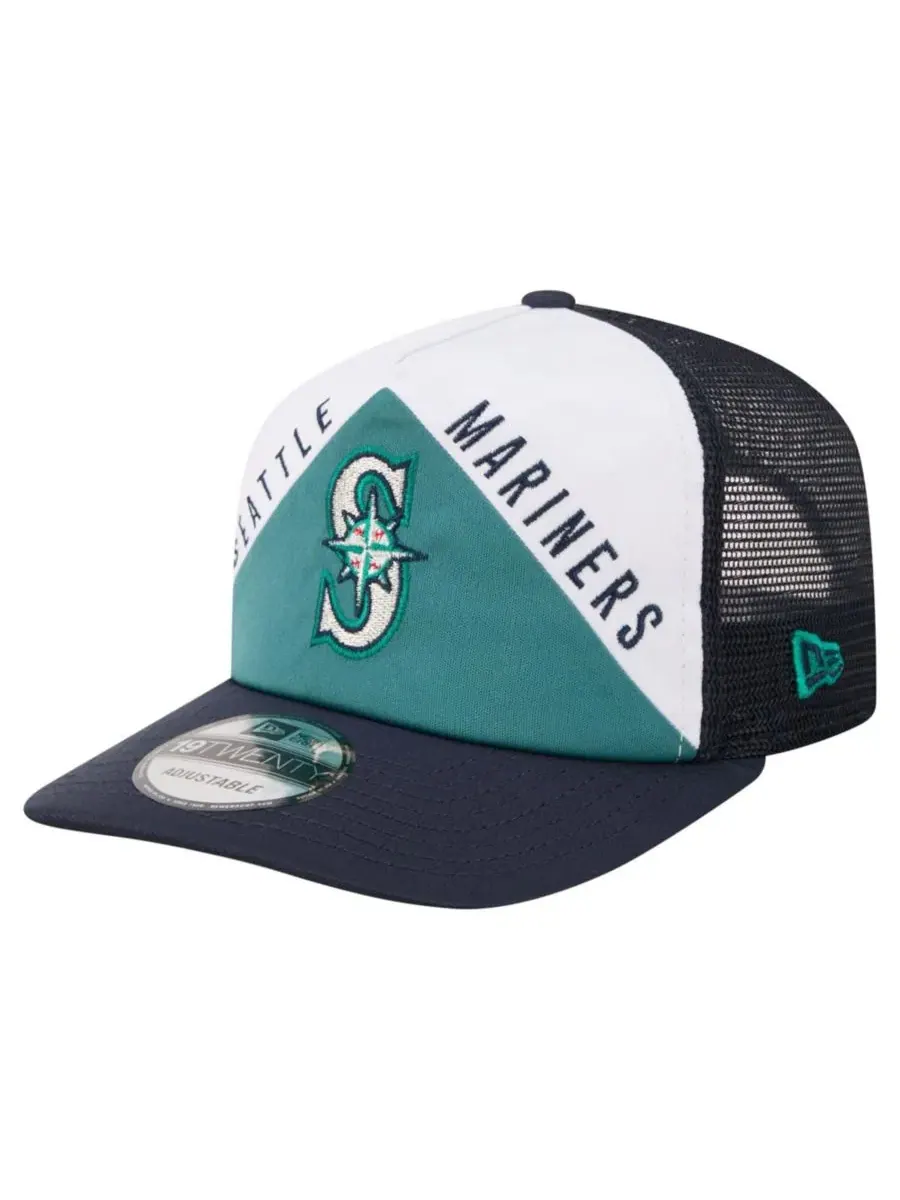 Бейсболка-тракер с вышивкой New Era, White Navy, Seattle Mariners Retro Cut 19TWENTY — изображение 1 из 5, белый темно-синий
