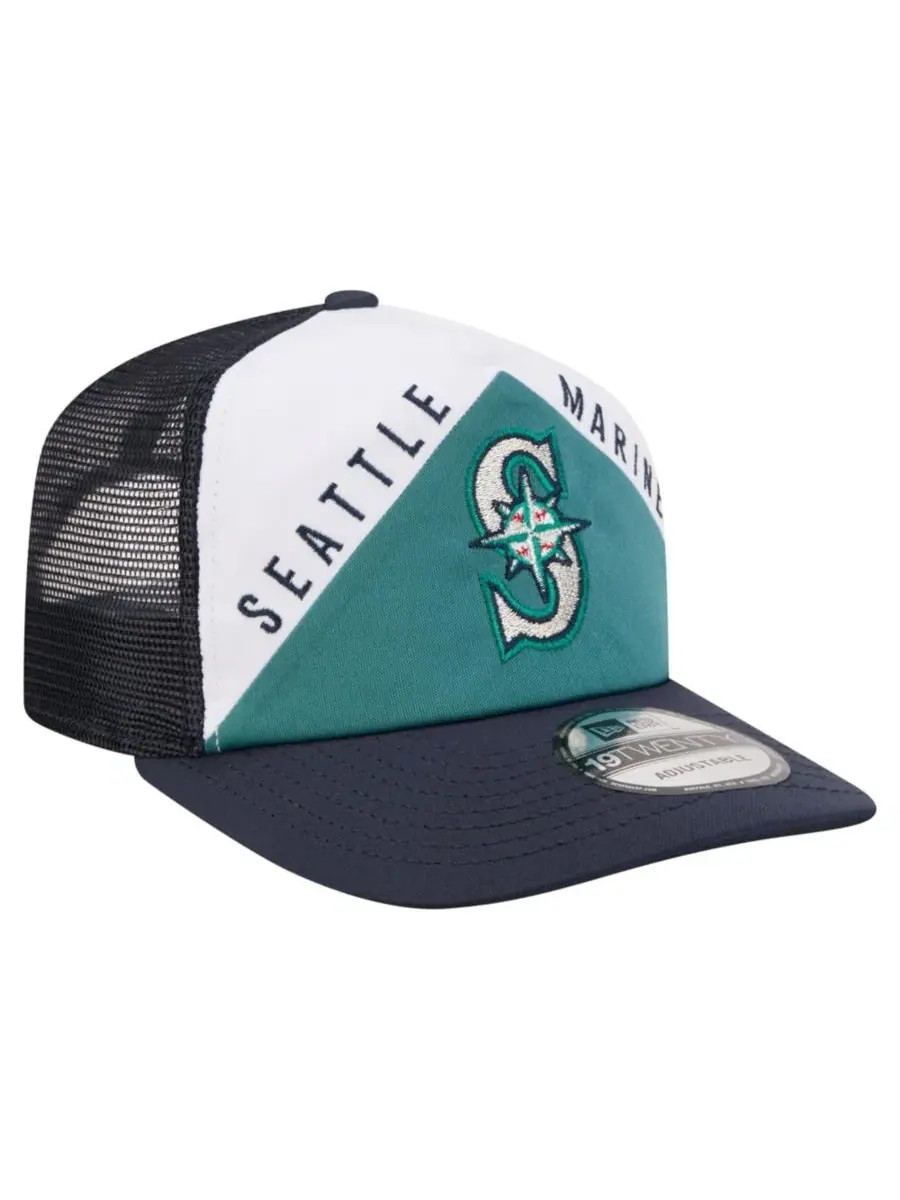 Бейсболка-тракер с вышивкой New Era, White Navy, Seattle Mariners Retro Cut 19TWENTY — изображение 3 из 5, белый темно-синий