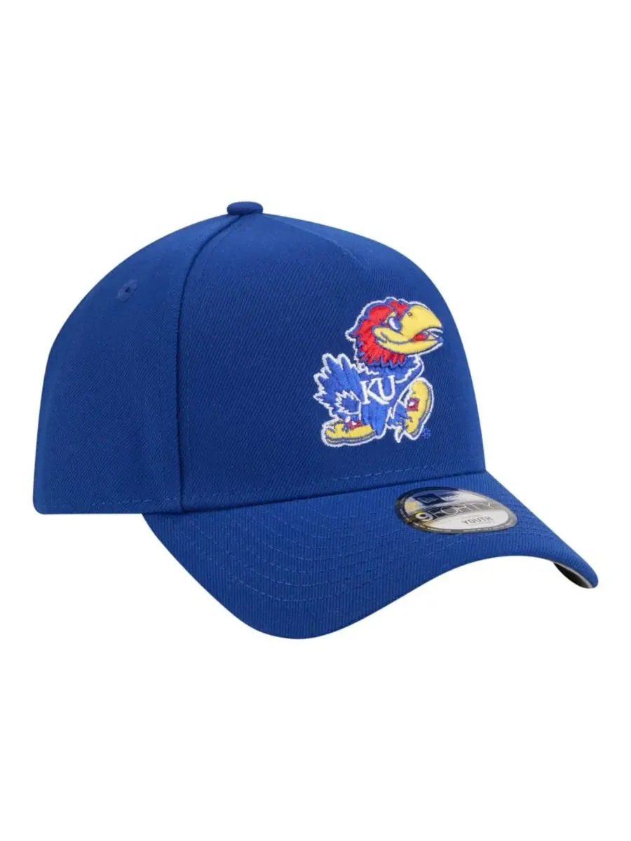 Кепка New Era 9FORTY A-Frame с вышивкой Kansas Jayhawks — изображение 4 из 5, королевский