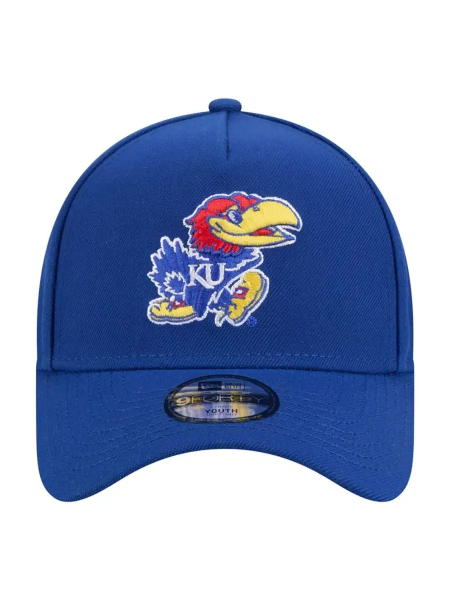 Кепка New Era 9FORTY A-Frame с вышивкой Kansas Jayhawks — изображение 5 из 5, королевский