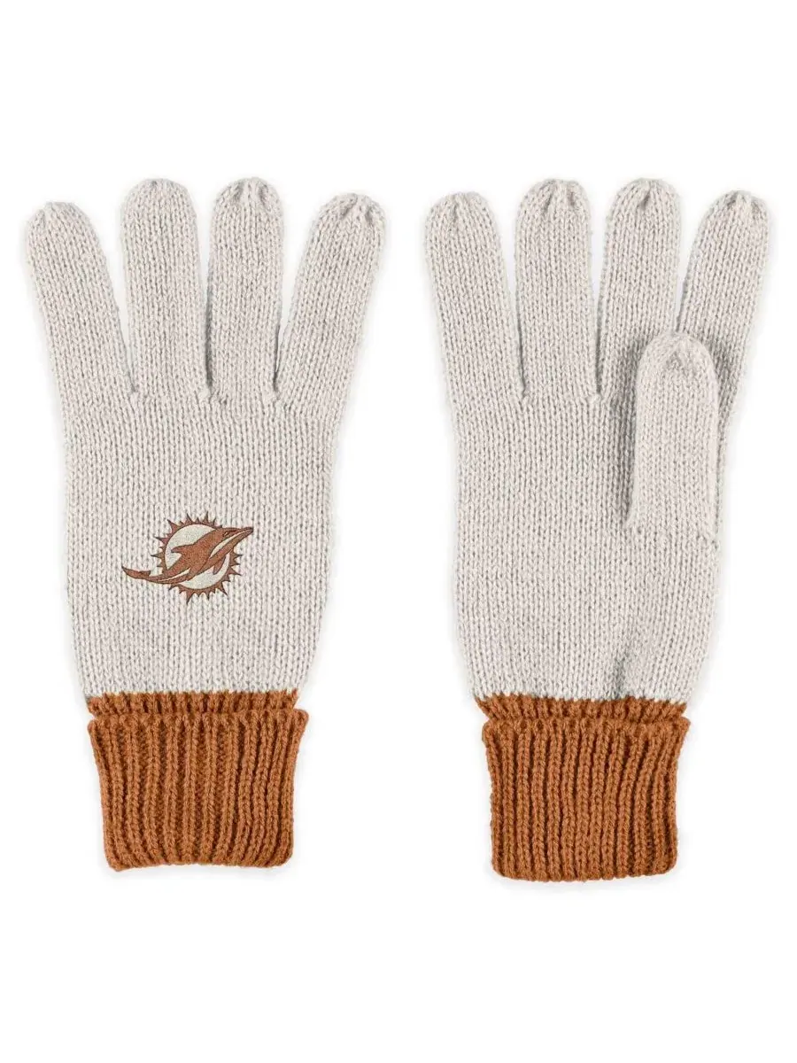 Комплект шарфа и перчаток с тональным дизайном, модель Tonal Scarf and Gloves Set WEAR by Erin — изображение 3 из 5, бежевый