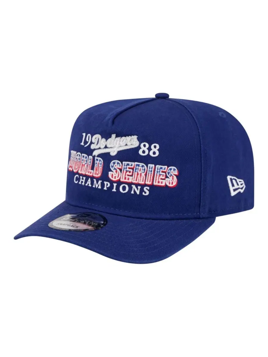Кепка-снэпбек с высокой тульей Los Angeles Dodgers 1988 World Series Throwback 9FIFTY A-Frame New — изображение 4 из 5