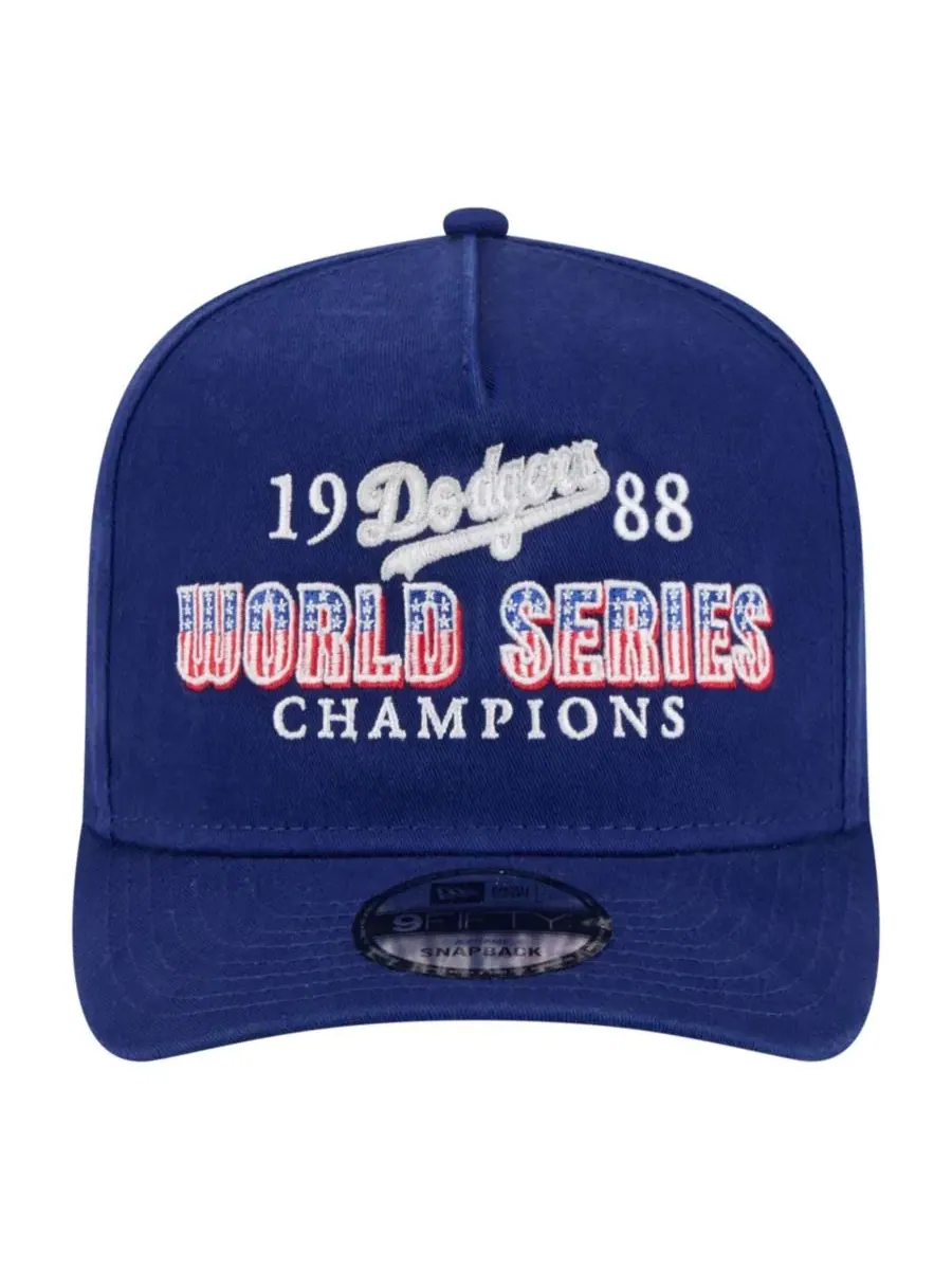 Кепка-снэпбек с высокой тульей Los Angeles Dodgers 1988 World Series Throwback 9FIFTY A-Frame New — изображение 5 из 5