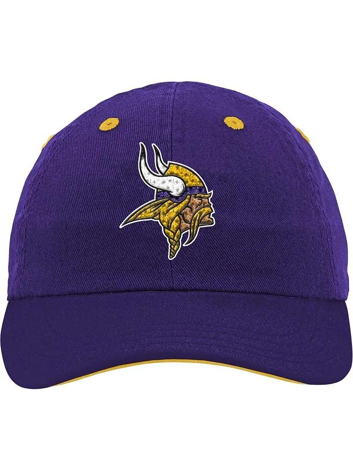 Гибкая шапка с напуском для мальчиков и девочек фиолетового цвета Minnesota Vikings Team Outerstuff — изображение 2 из 3