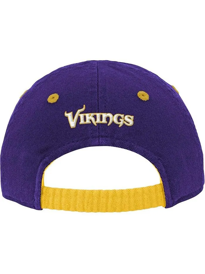 Гибкая шапка с напуском для мальчиков и девочек фиолетового цвета Minnesota Vikings Team Outerstuff — изображение 3 из 3