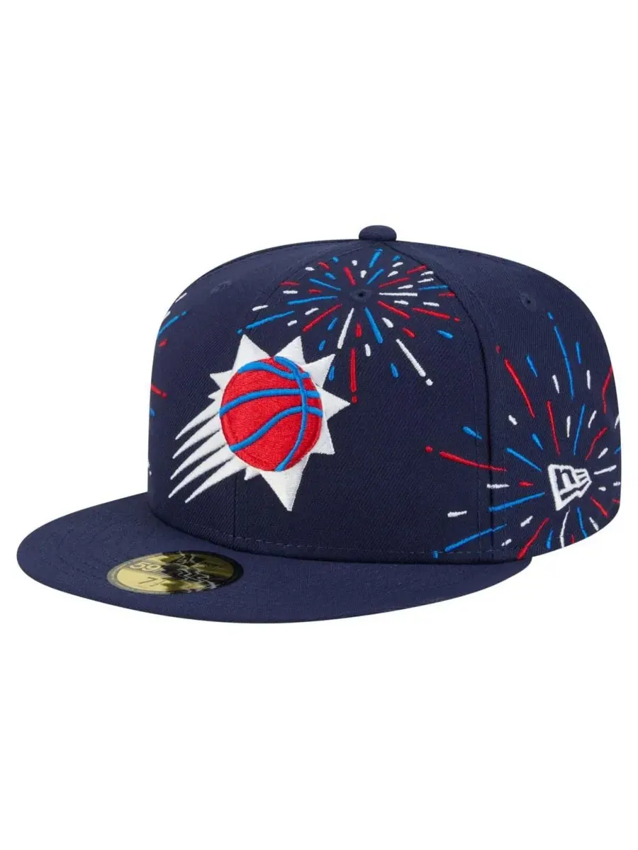 New Era Мужская темно-синяя бейсболка Phoenix Suns Americana Fireworks 59FIFTY — изображение 1 из 4, темно-синий