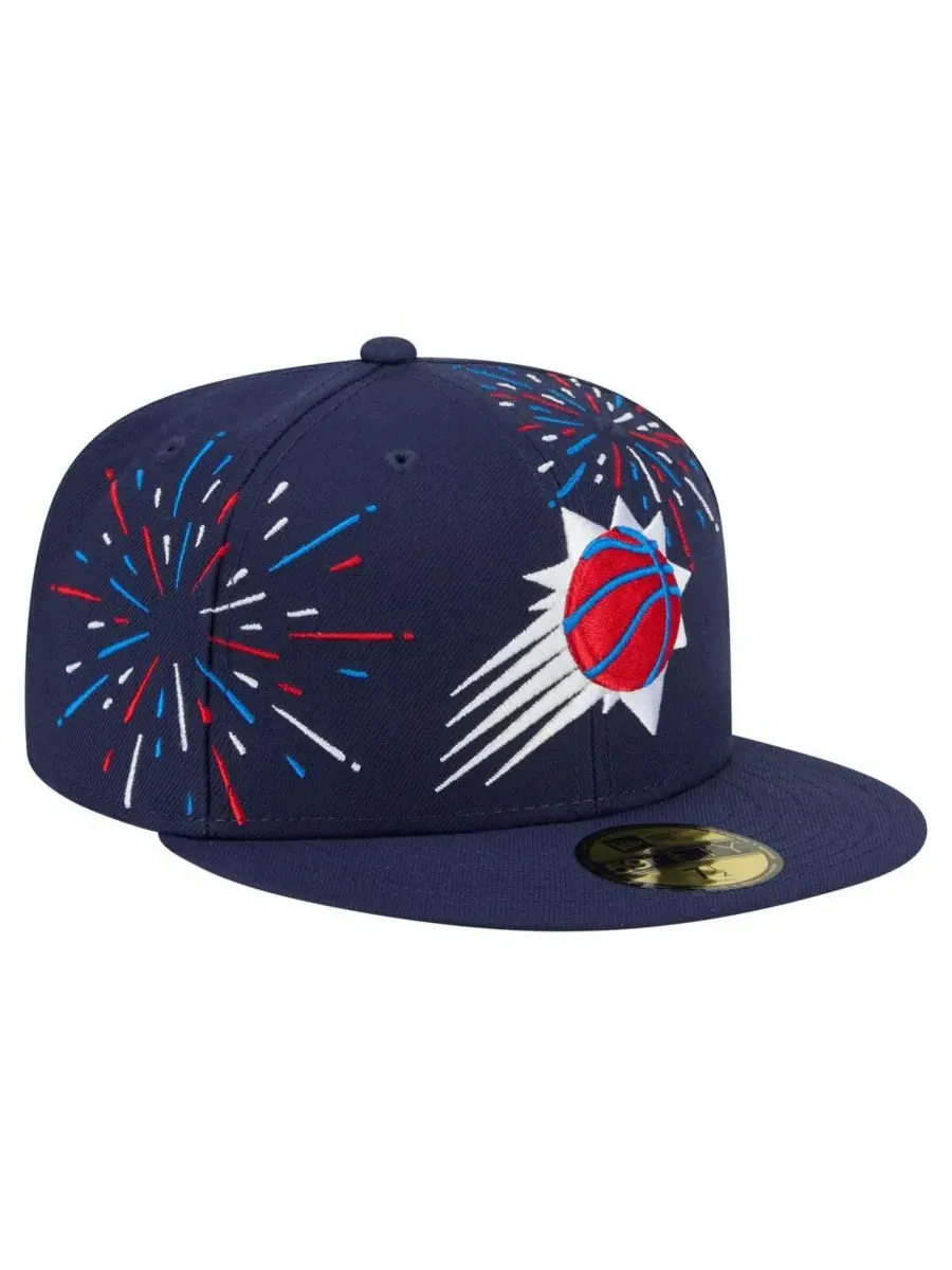 New Era Мужская темно-синяя бейсболка Phoenix Suns Americana Fireworks 59FIFTY — изображение 3 из 4, темно-синий