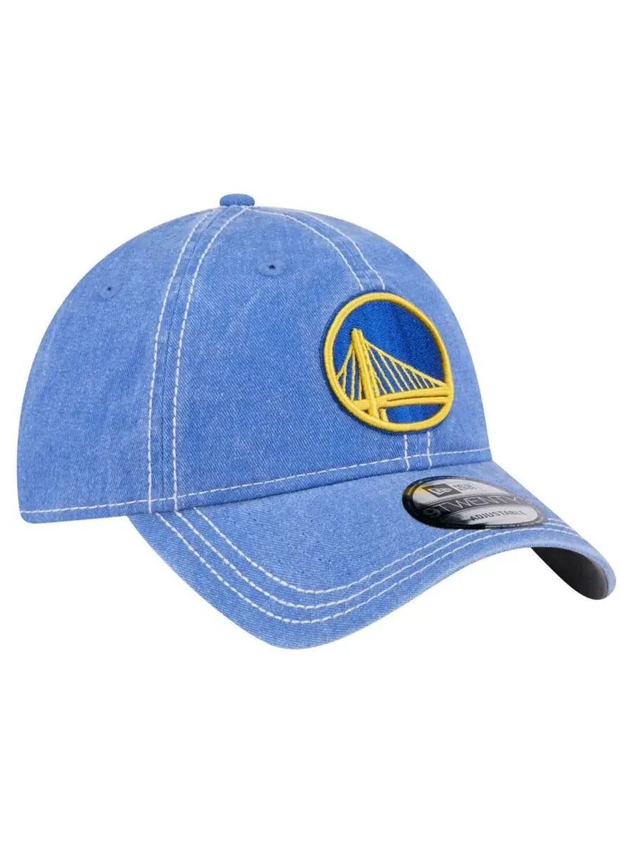 New Era Мужская регулируемая кепка Royal Golden State Warriors, окрашенная пигментами, размер — изображение 4 из 5
