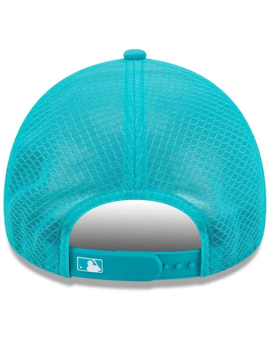 Бейсболка New Era 9FORTY APEX с вышитым логотипом Florida Marlins — изображение 2 из 4, бирюзовый