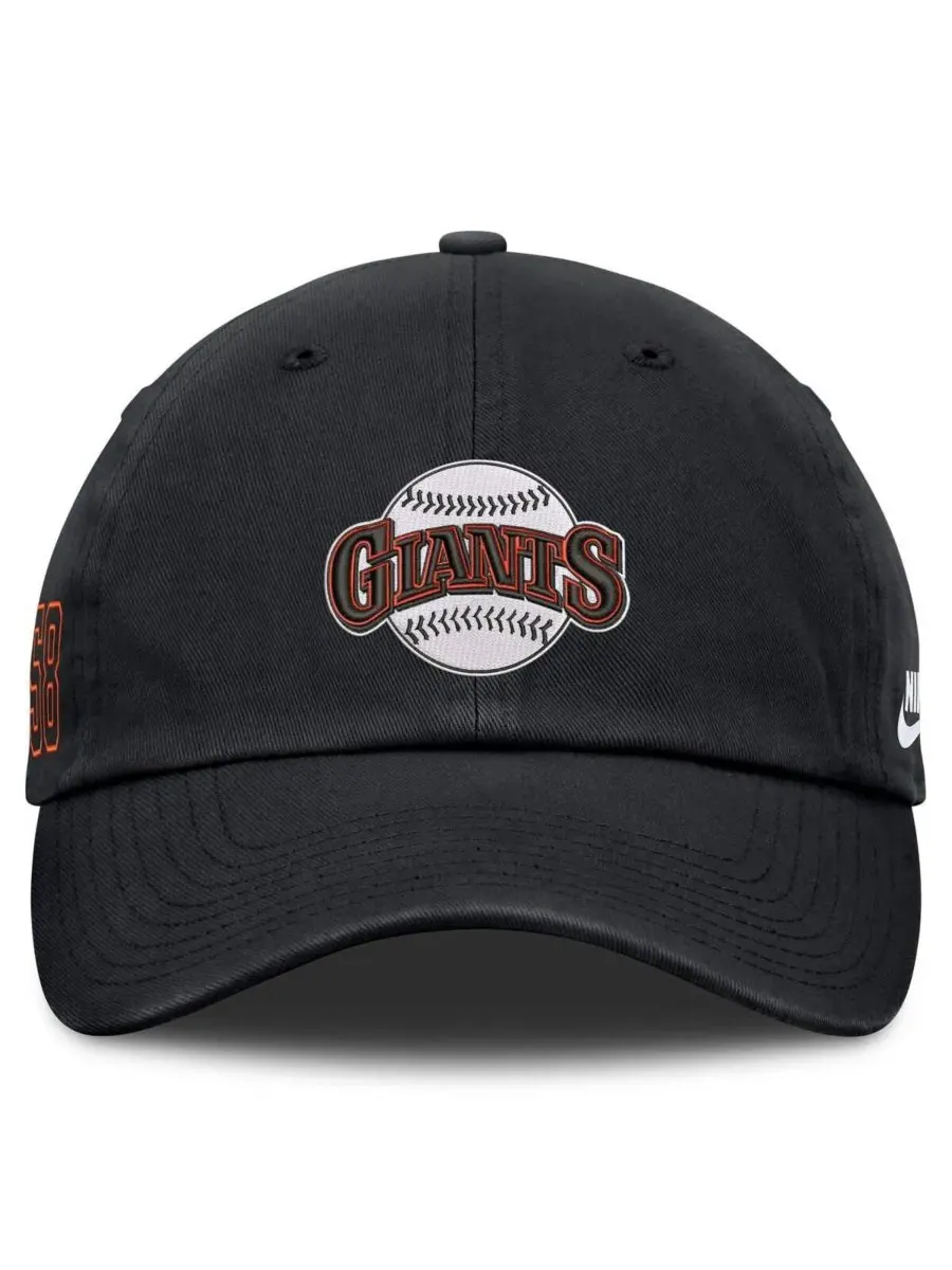 Бейсболка ретро San Francisco Giants Cooperstown Club Nike — изображение 2 из 4, черный