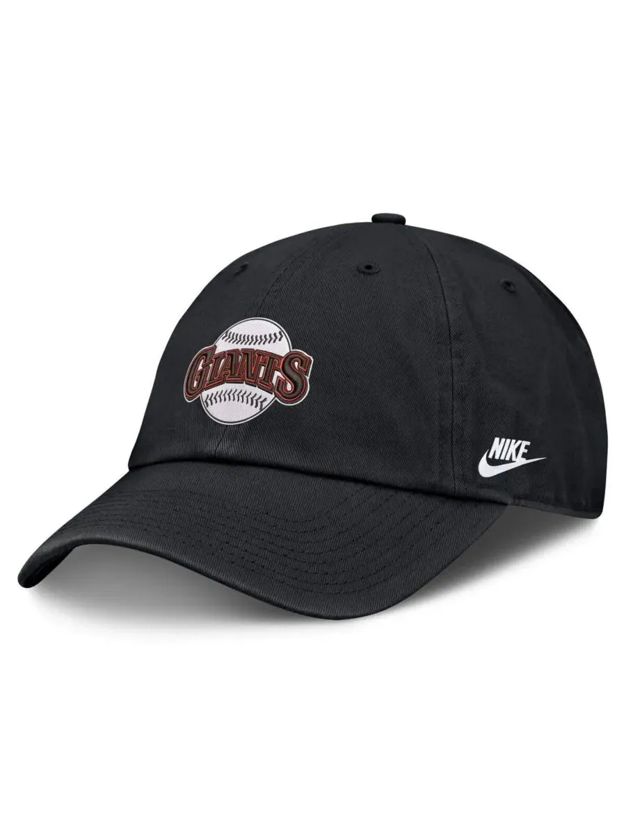 Бейсболка ретро San Francisco Giants Cooperstown Club Nike — изображение 3 из 4, черный