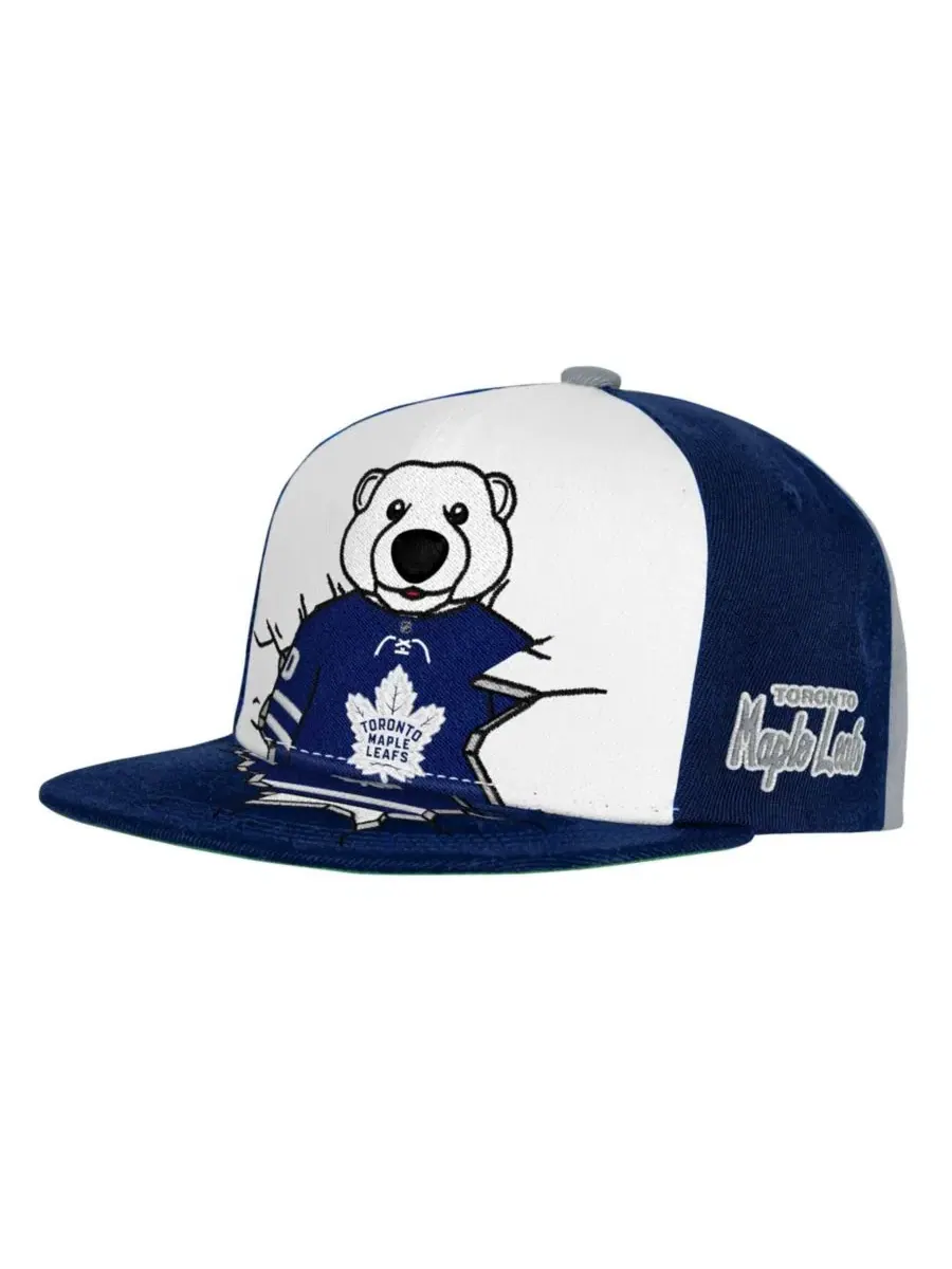 Кепка-снэпбек с вышивкой Toronto Maple Leaf's Mascot Mitchell & Ness — изображение 1 из 3, темно-синий