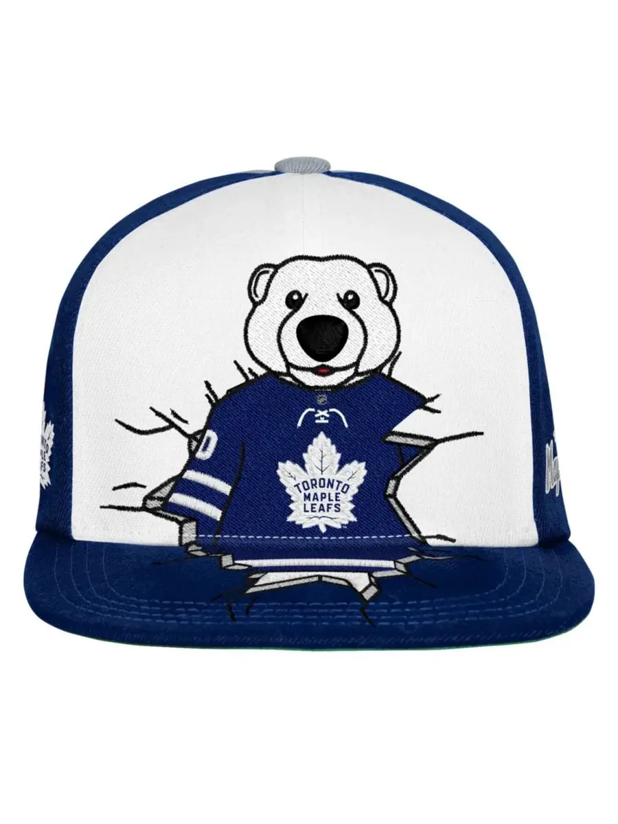 Кепка-снэпбек с вышивкой Toronto Maple Leaf's Mascot Mitchell & Ness — изображение 3 из 3, темно-синий