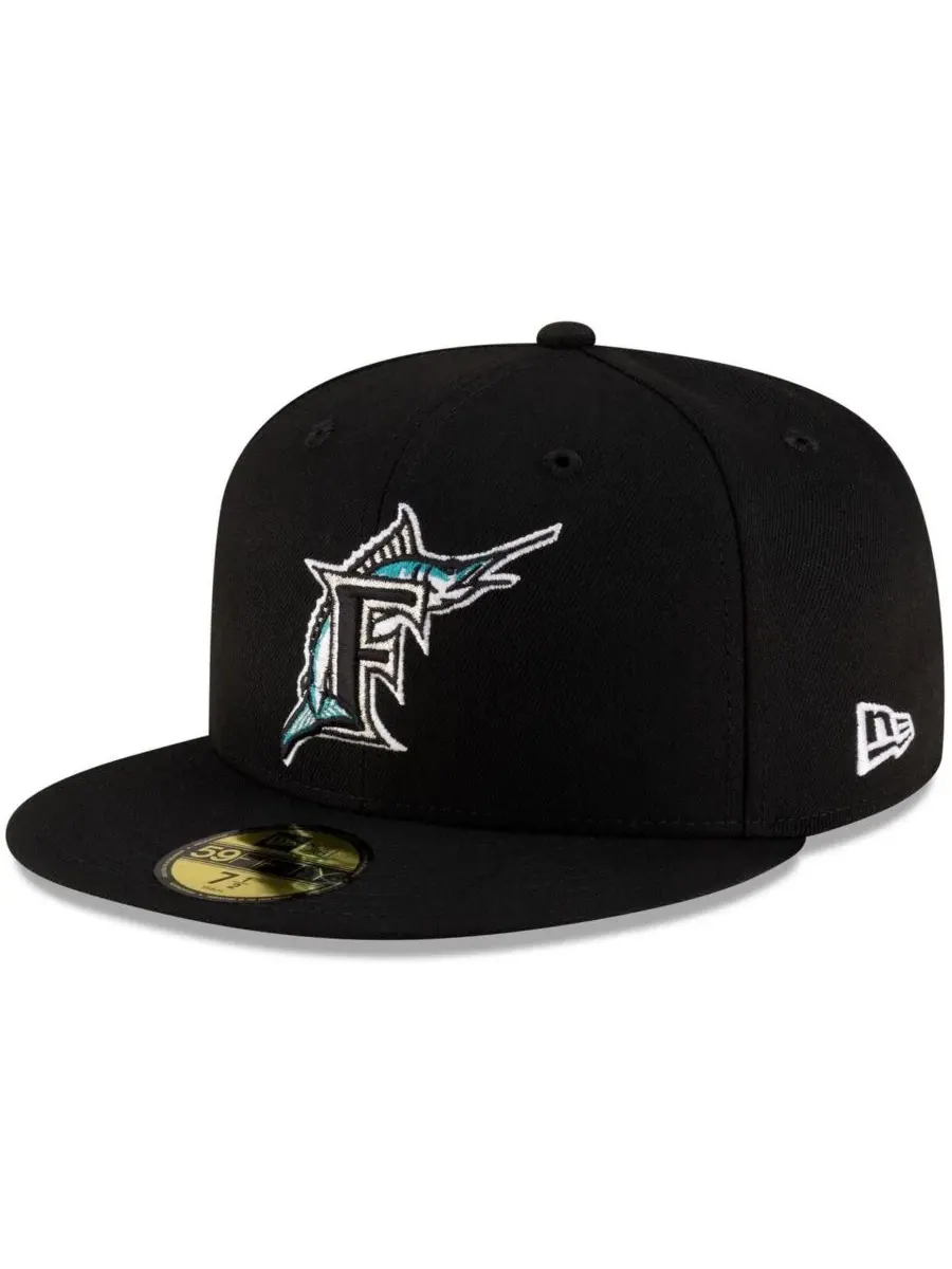 Бейсболка New Era Florida Marlins 59FIFTY — изображение 1 из 5, черный