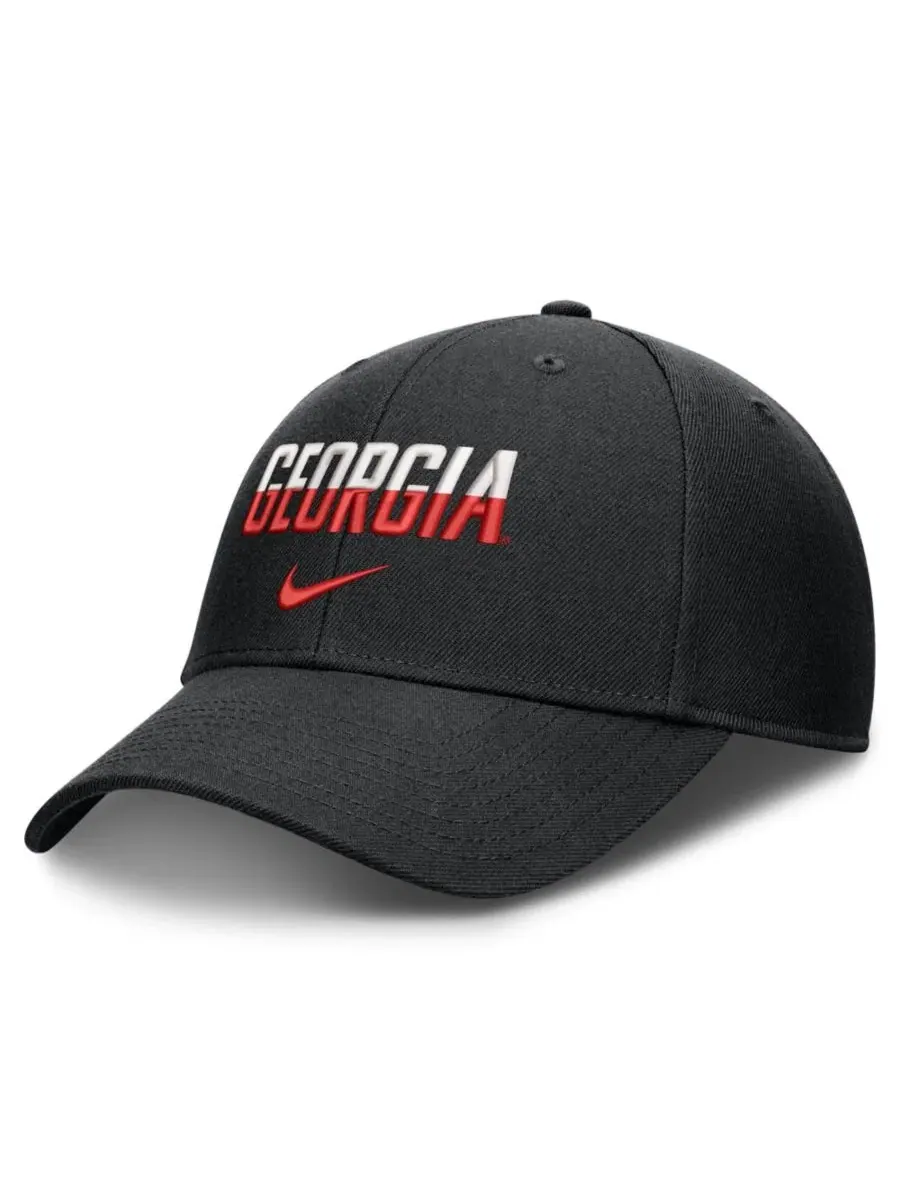 Кепка Nike Georgia Bulldogs 2026 On-Field Gameday Rise — изображение 1 из 4, черный